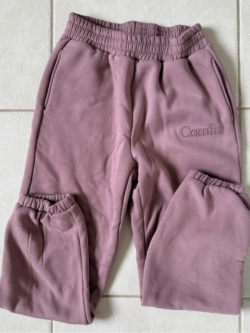 Confrt Minimalist Joggers Sweatpants Purple Orchid M New - Picture 2 of 6